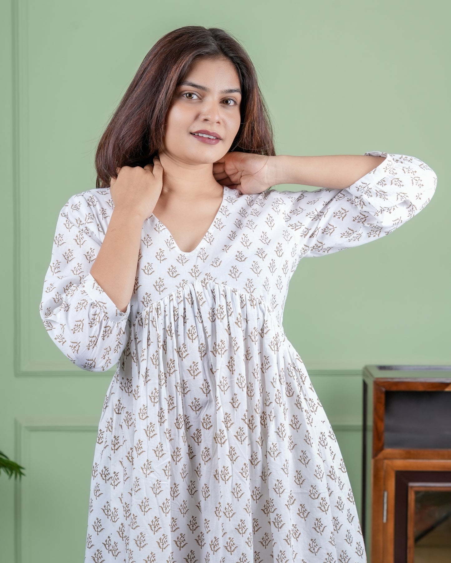 Hand Block printed Cotton Dress