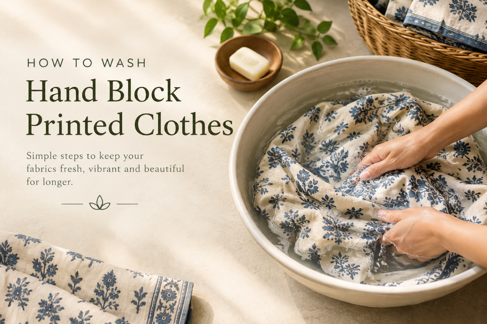 How to Wash Hand Block Printed Cotton Clothes: A Complete Care Guide