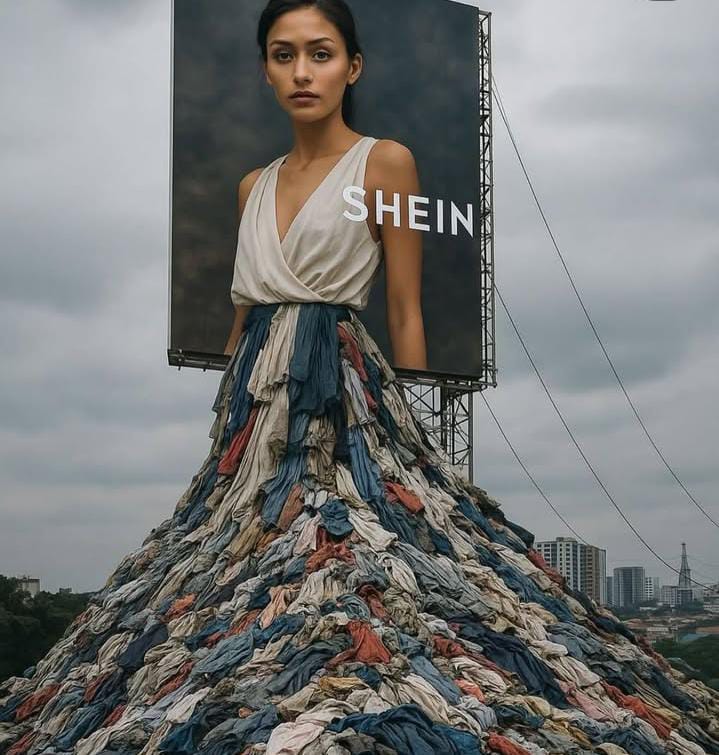 Shein's Ultra fast fashion billboard