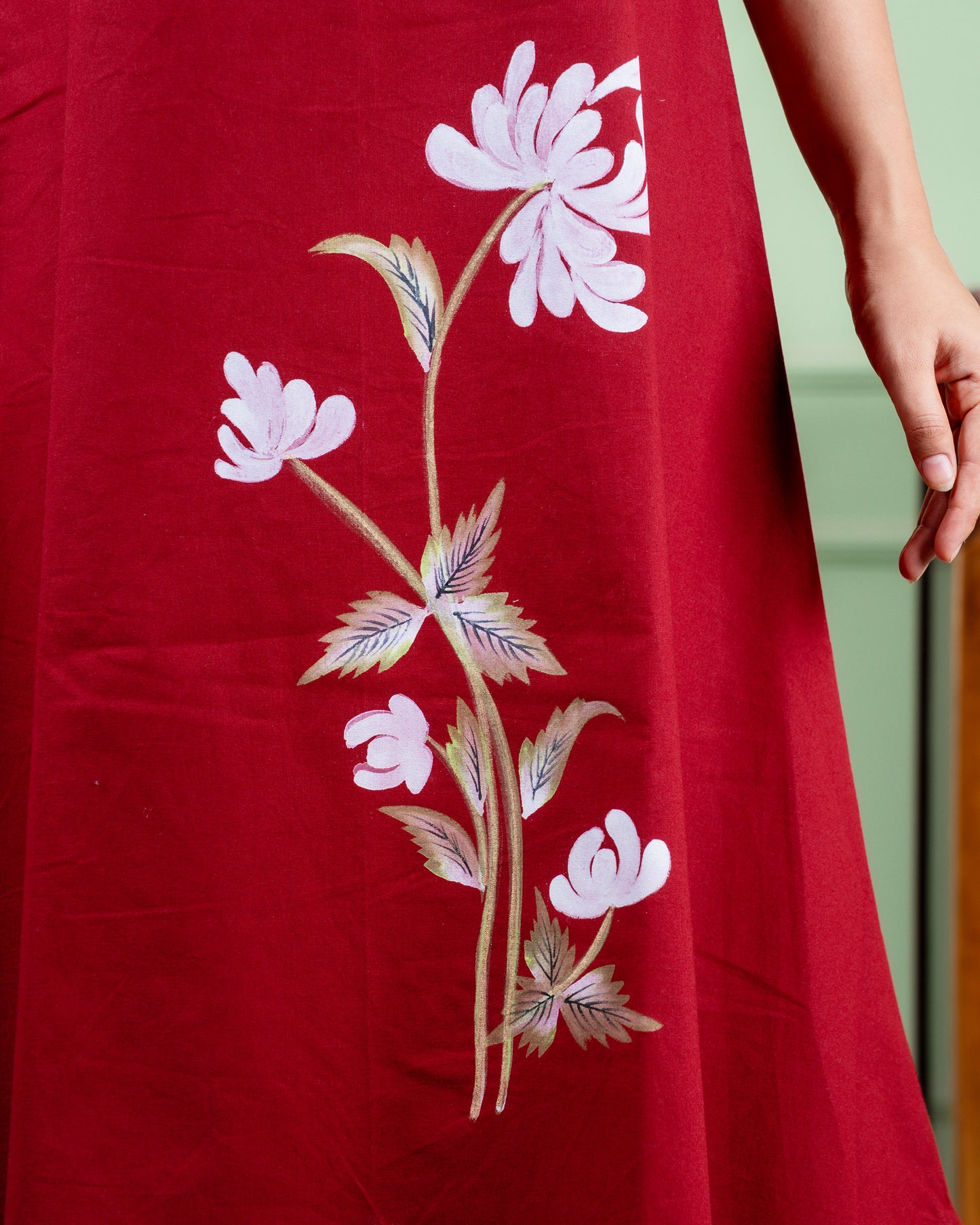 Hand Painted Cotton Dress