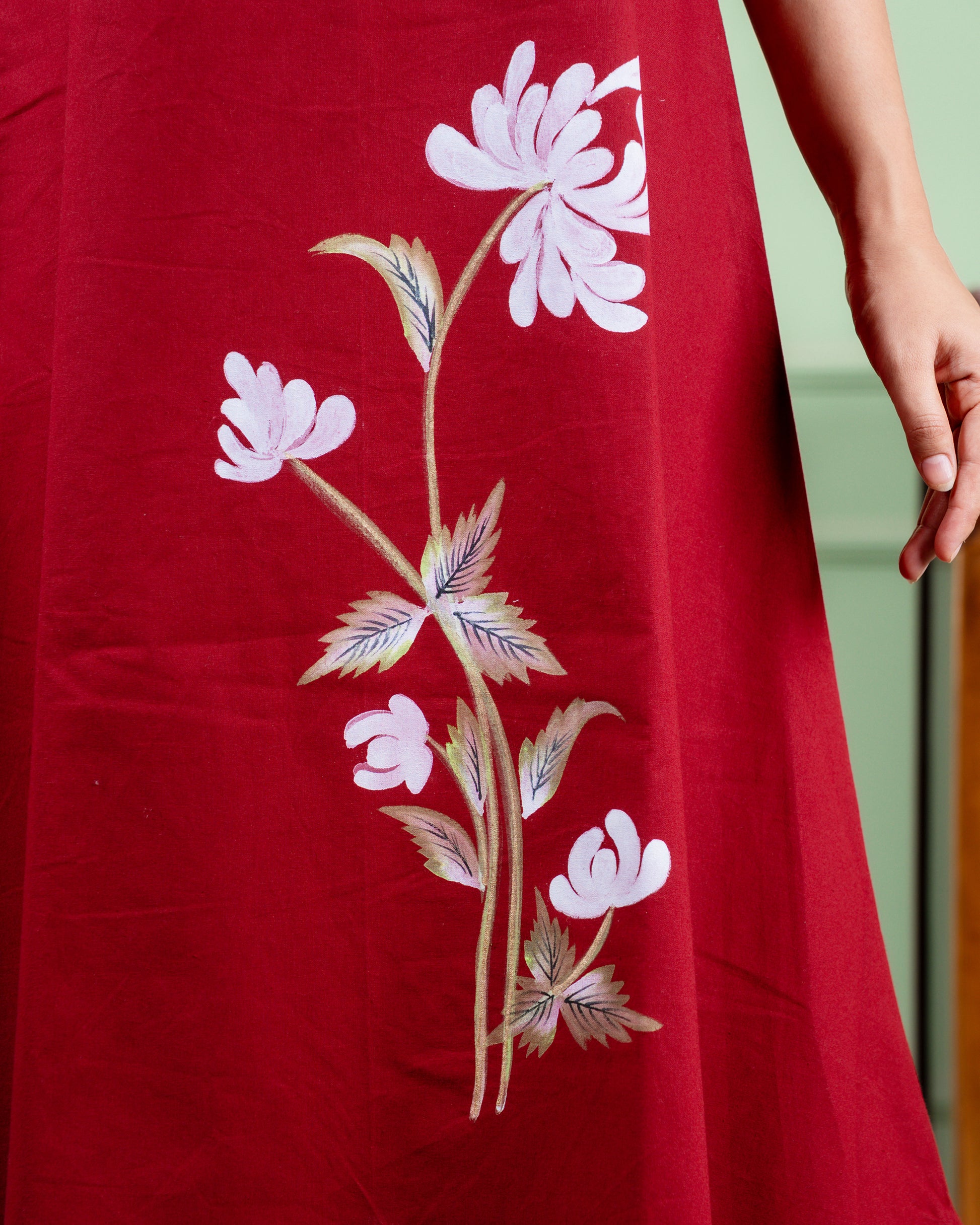 Hand Painted Cotton Dress