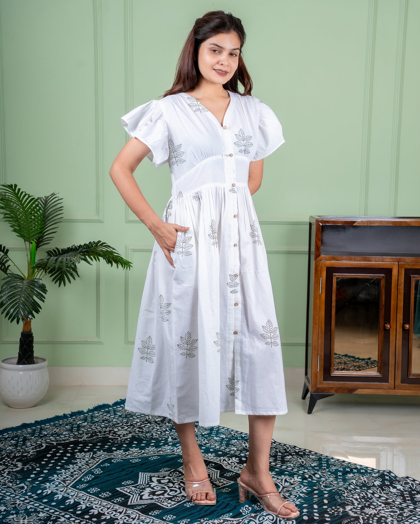 Hand-Block printed Cotton Dress