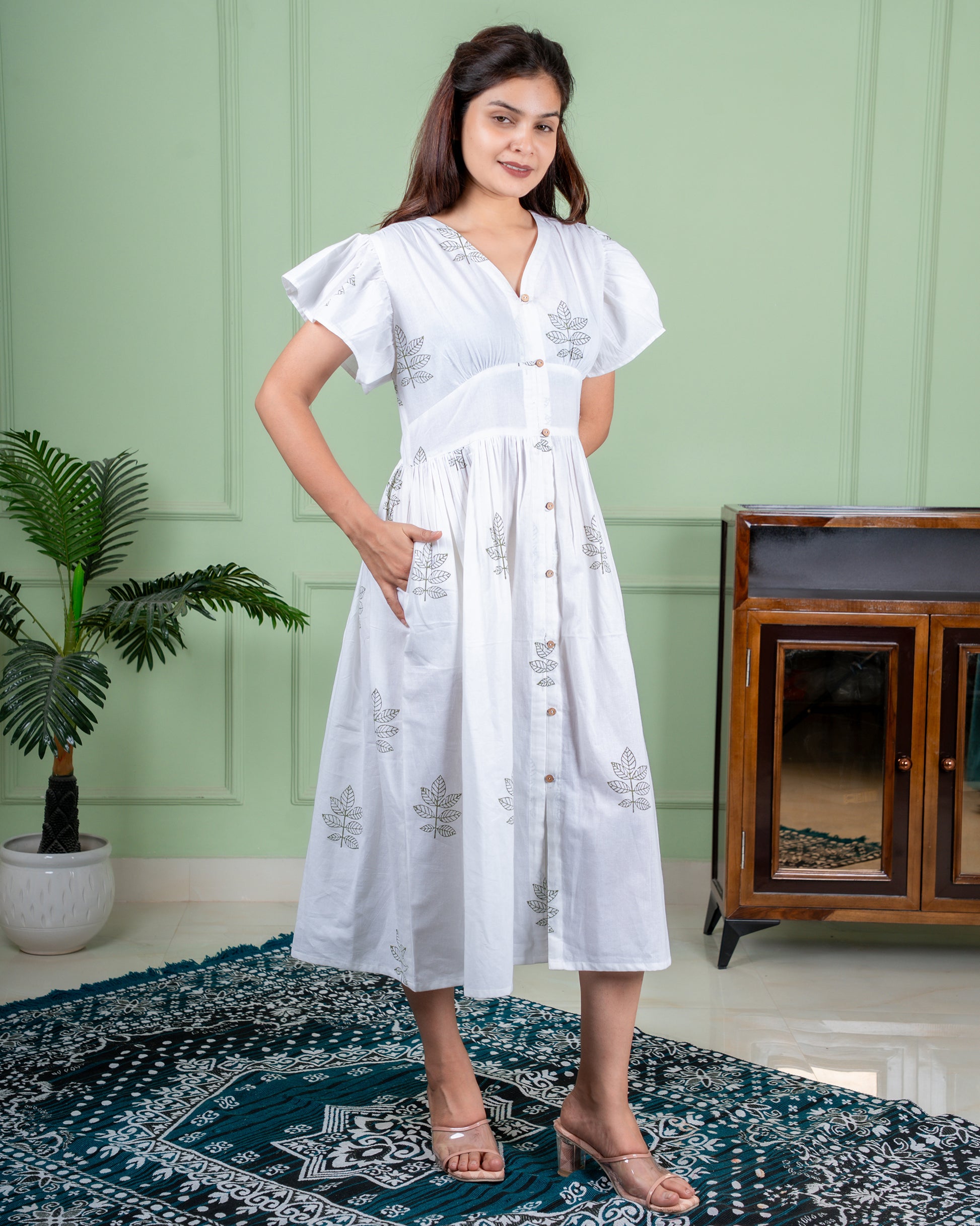 Hand-Block printed Cotton Dress