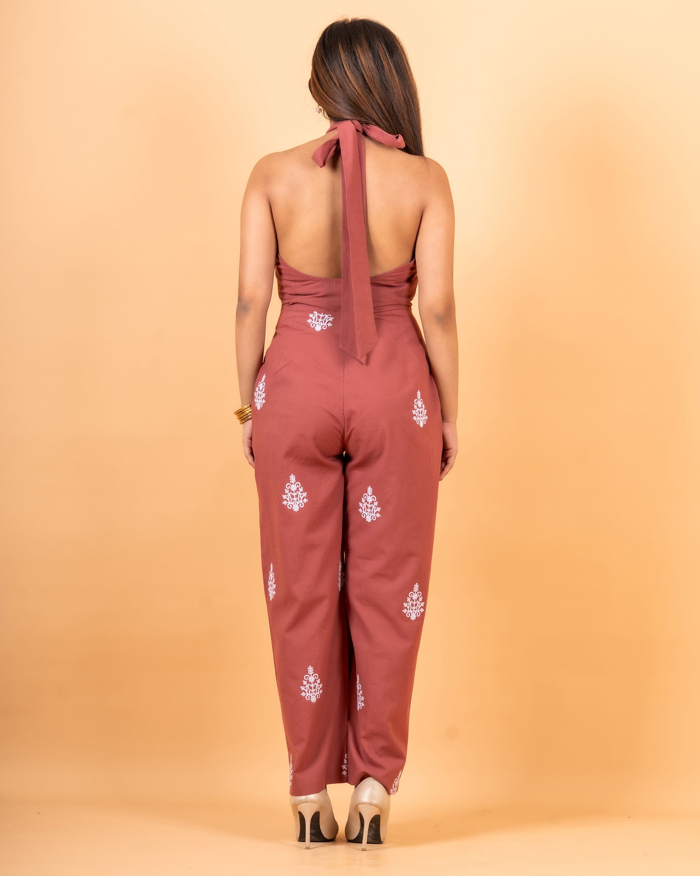 Embroidered Cotton Jumpsuit