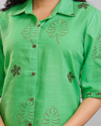 Women's Hand-block printed cotton top