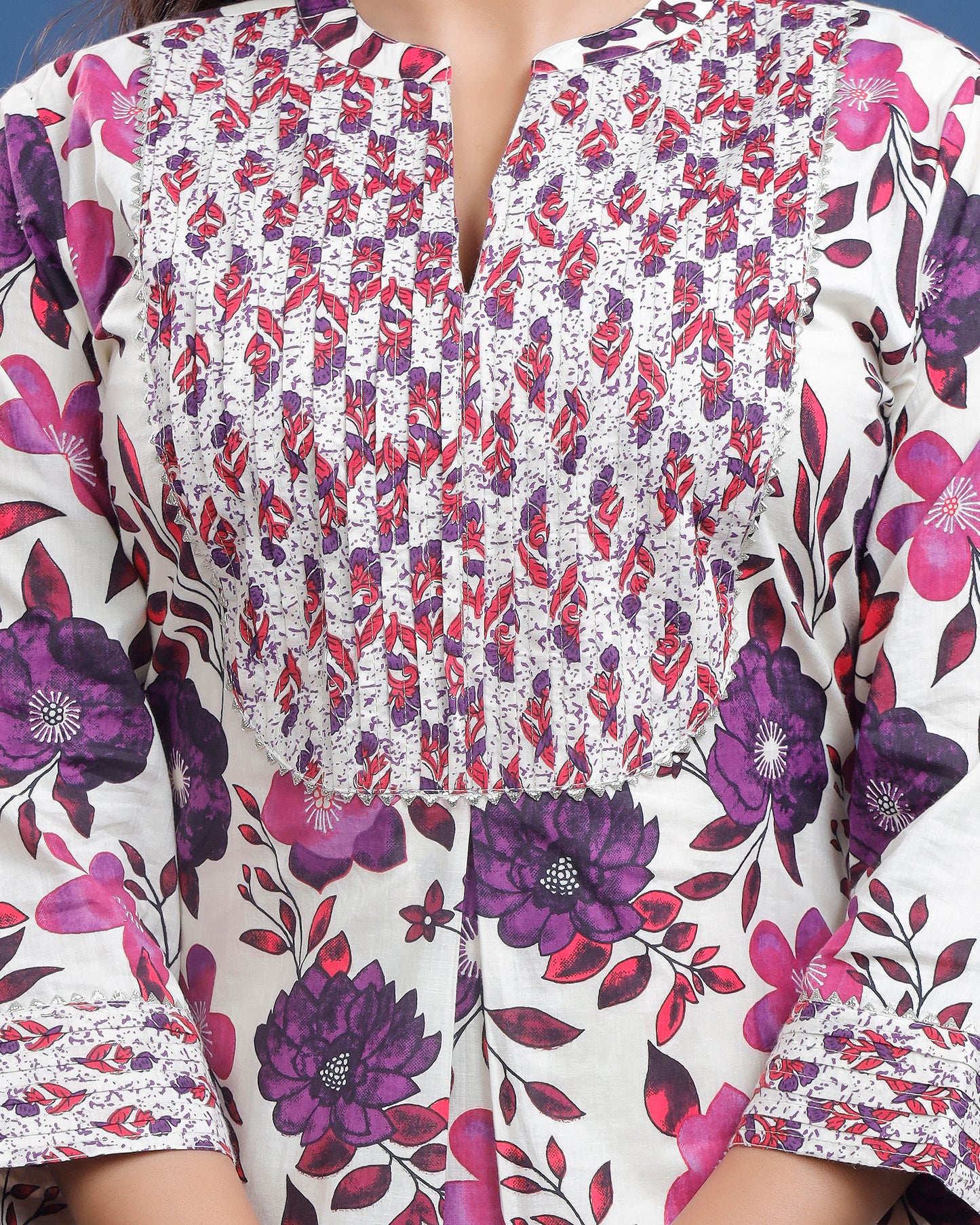 Women Printed Cotton Kurta Set