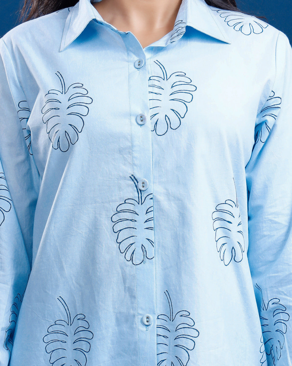 Women hand-block printed cotton co-ord set