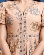 Women Hand-block printed cotton dress