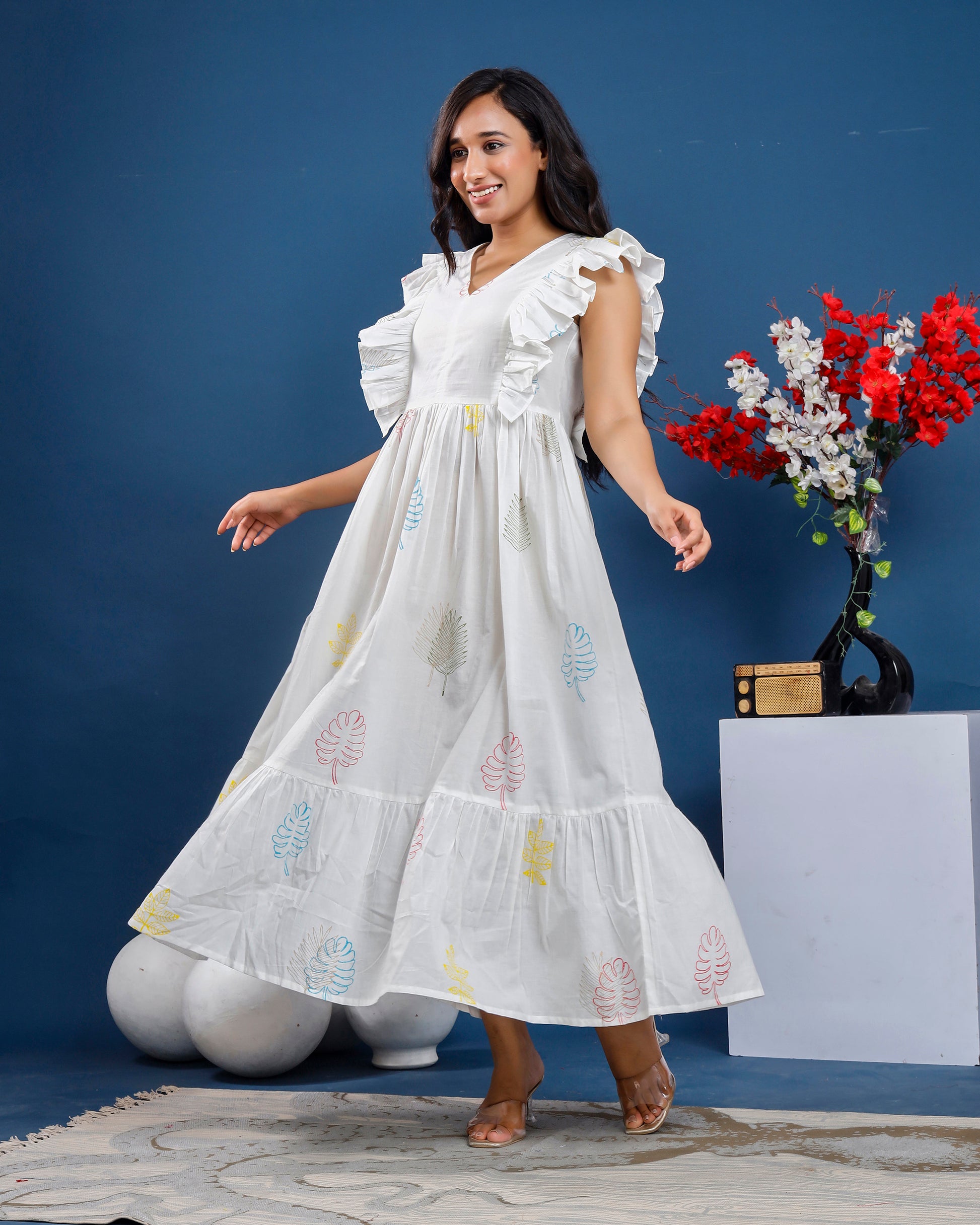 Women Hand-Block Printed cotton dress