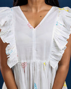 Women hand block printed cotton dress