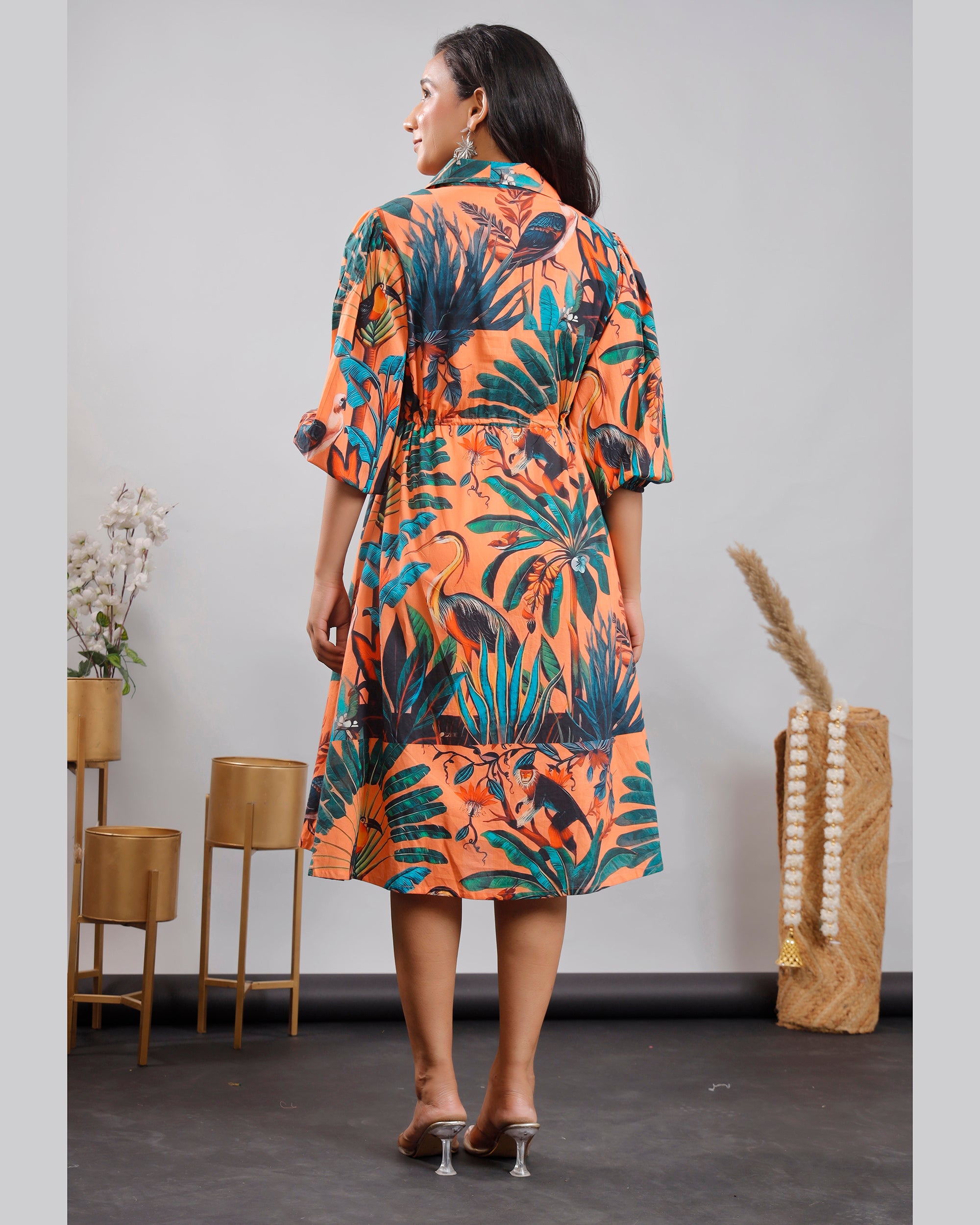 Women Printed Cotton Dress