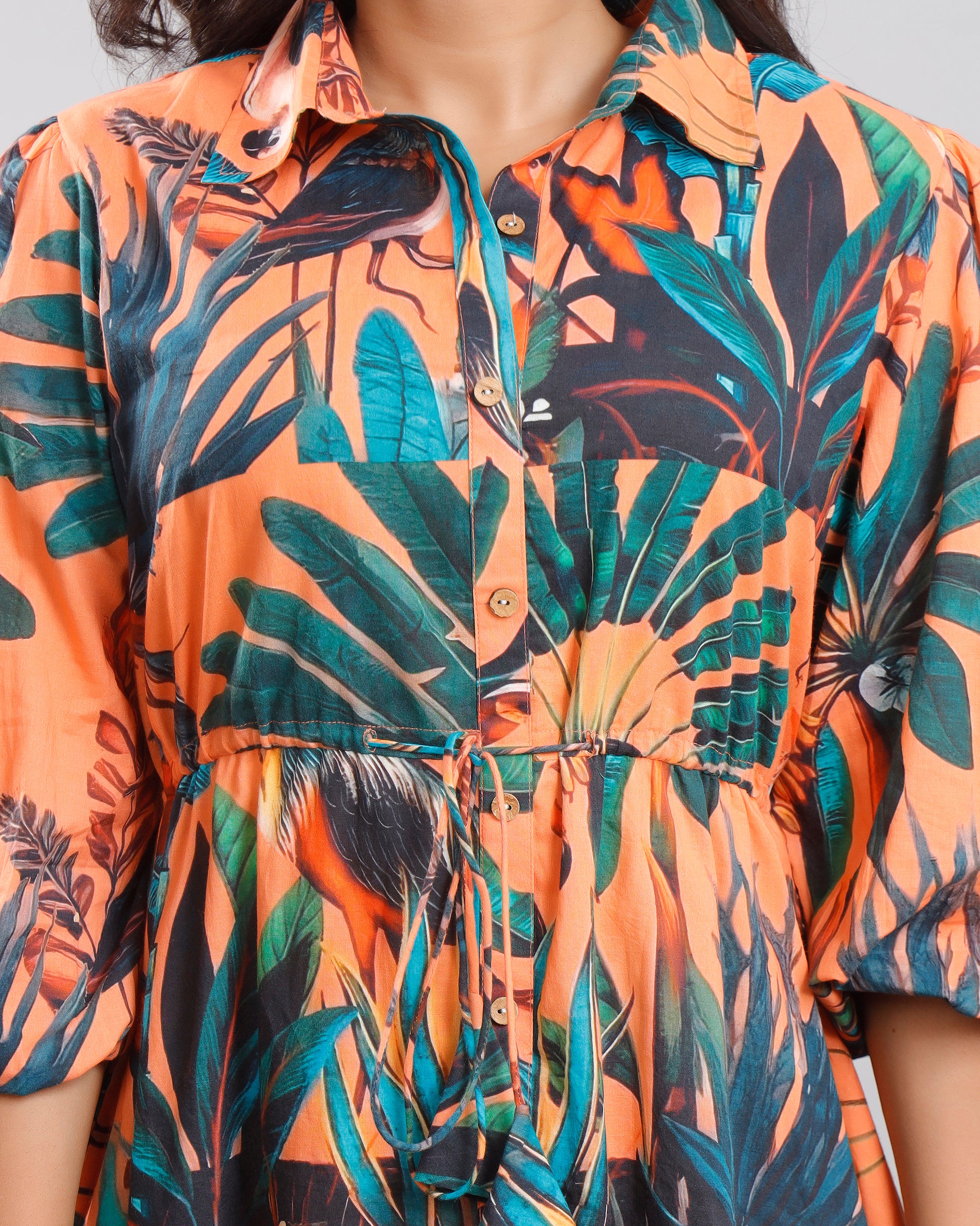 Women Printed Cotton Dress