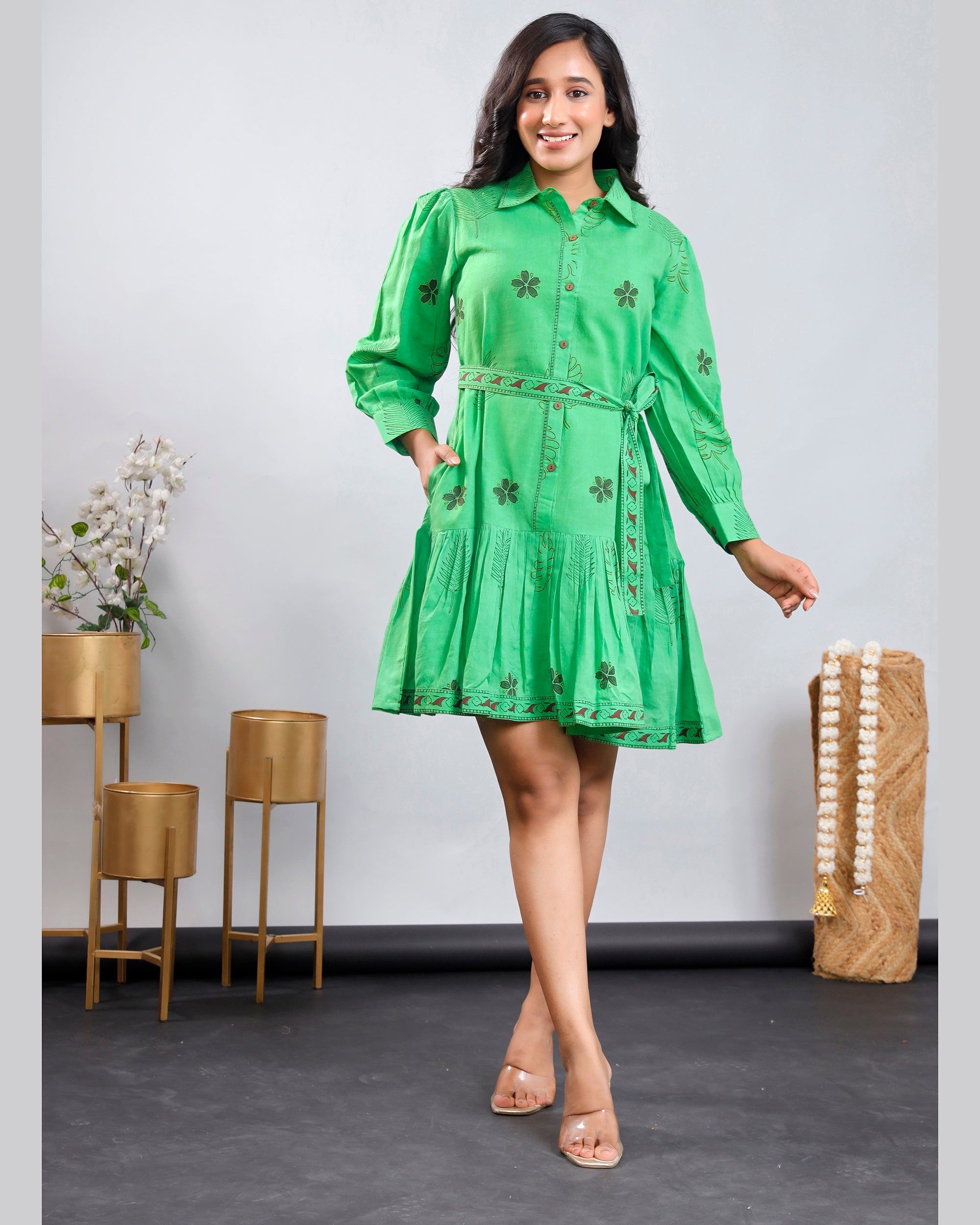 Women Hand-Block Printed Cotton Dress