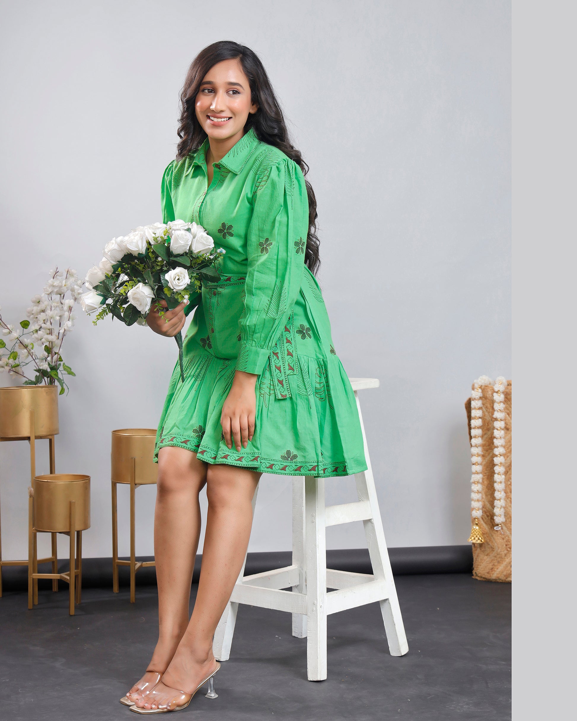 Women Hand-Block Printed Cotton Dress