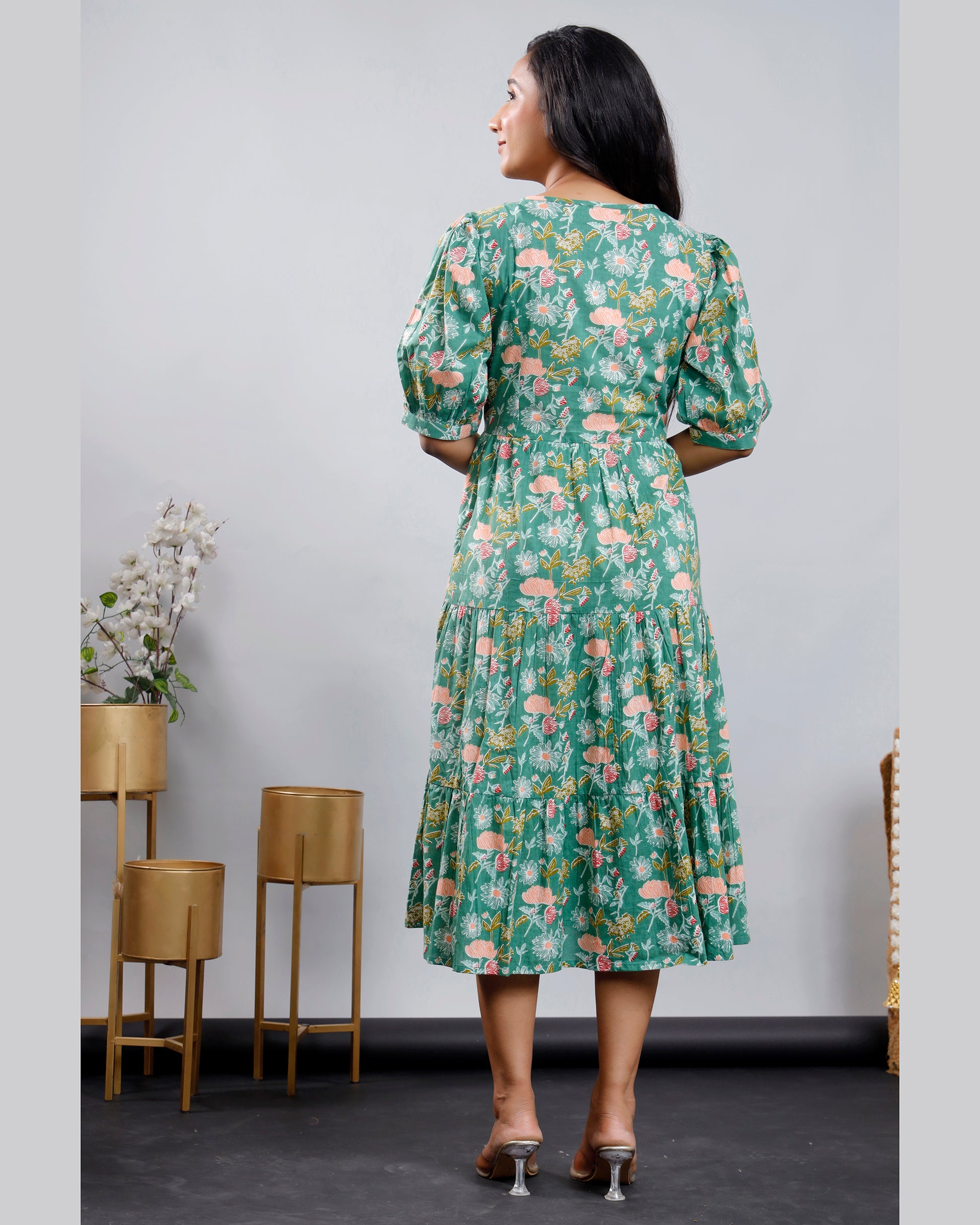 Women Printed cotton Dress