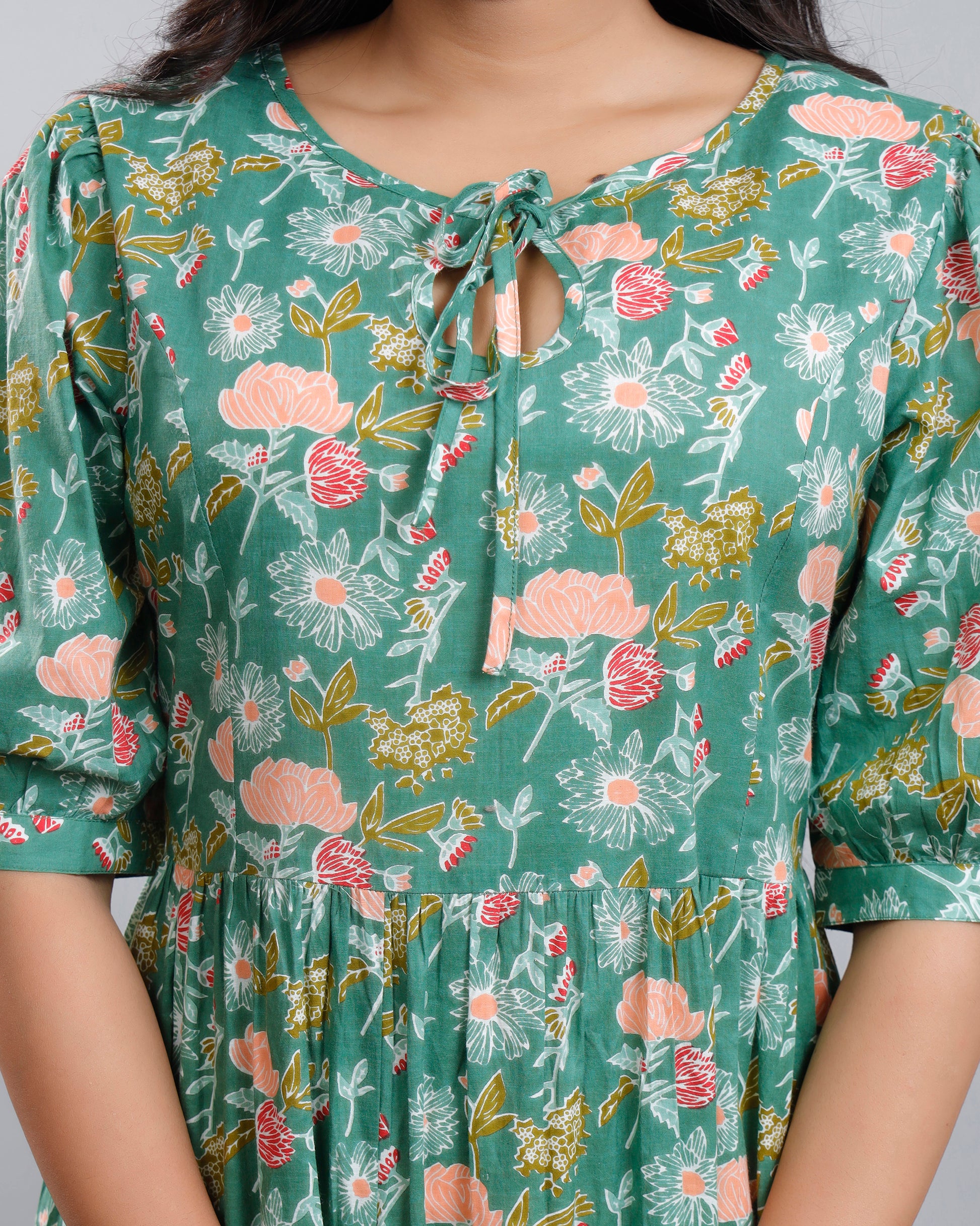 Women Printed cotton Dress