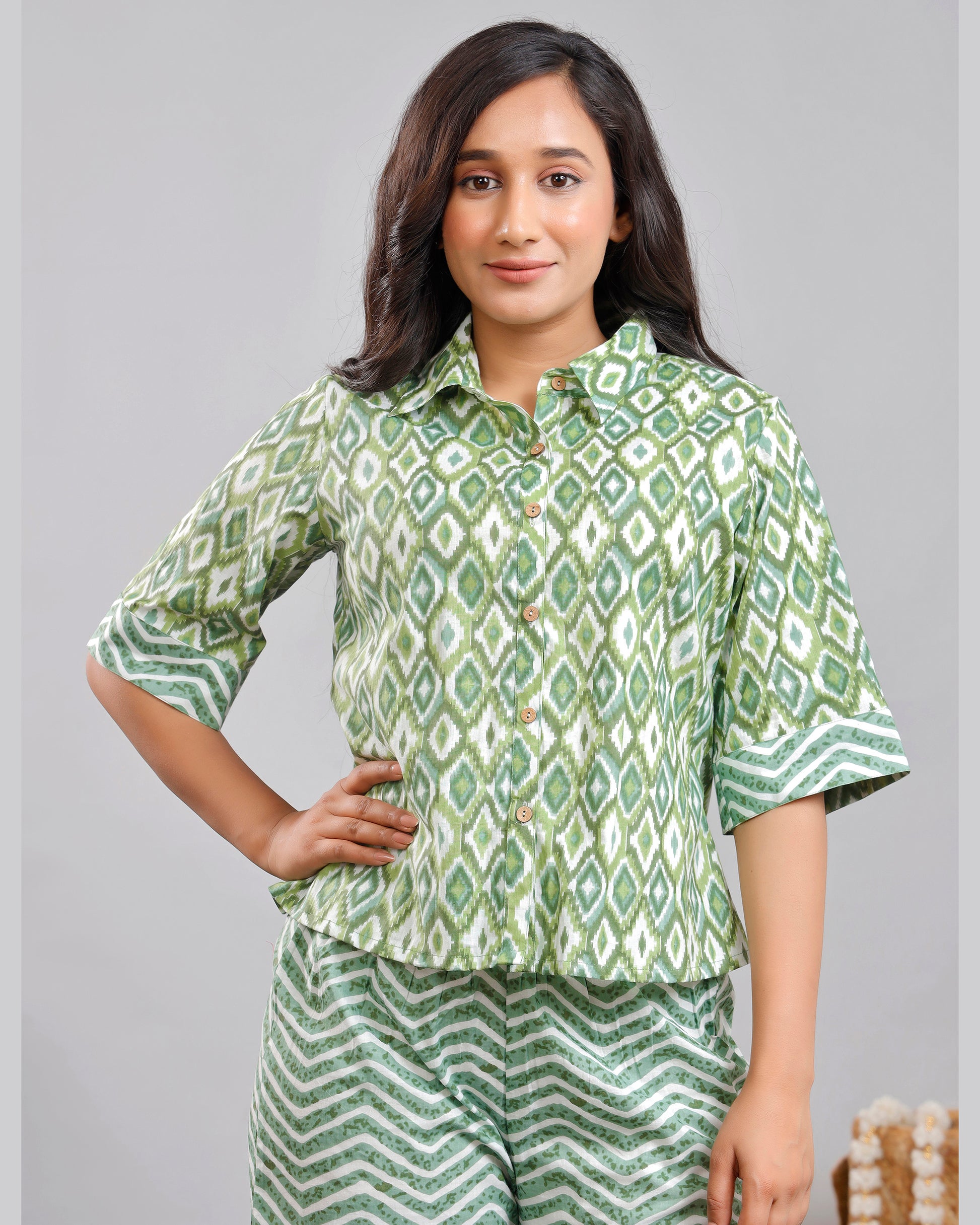 Women Printed Cotton Co-ord Set