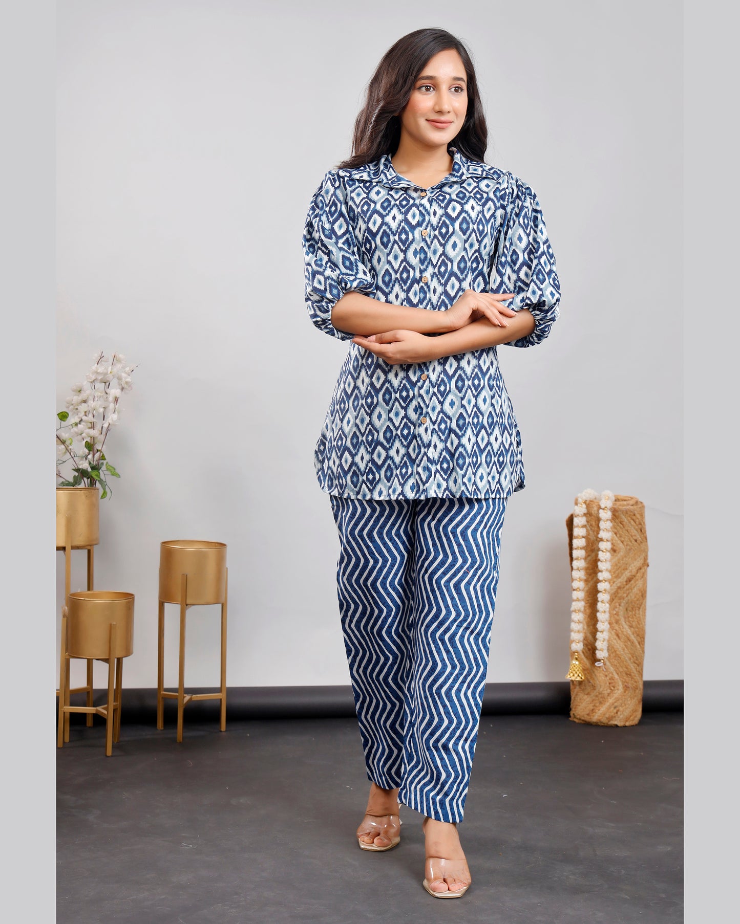 Women Printed Cotton kurta Set
