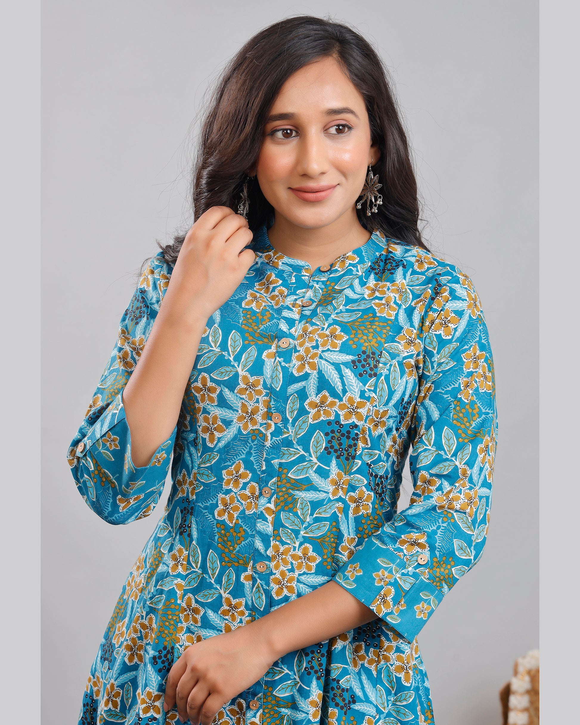 Women cotton Printed Kurta Set