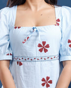 Women hand block printed cotton dress