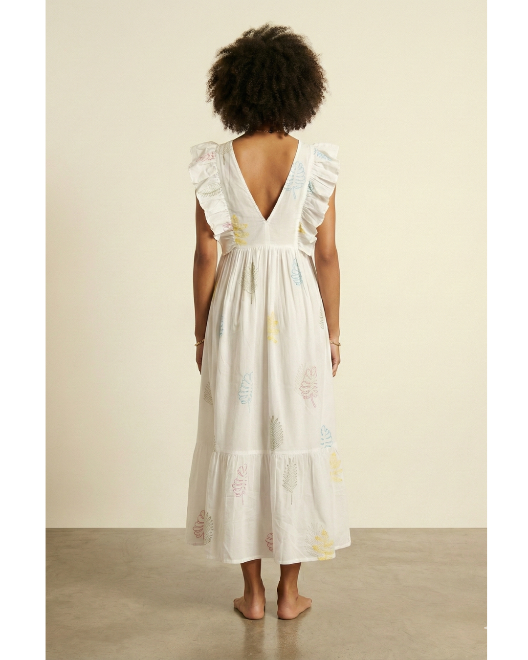 Women hand block printed cotton dress