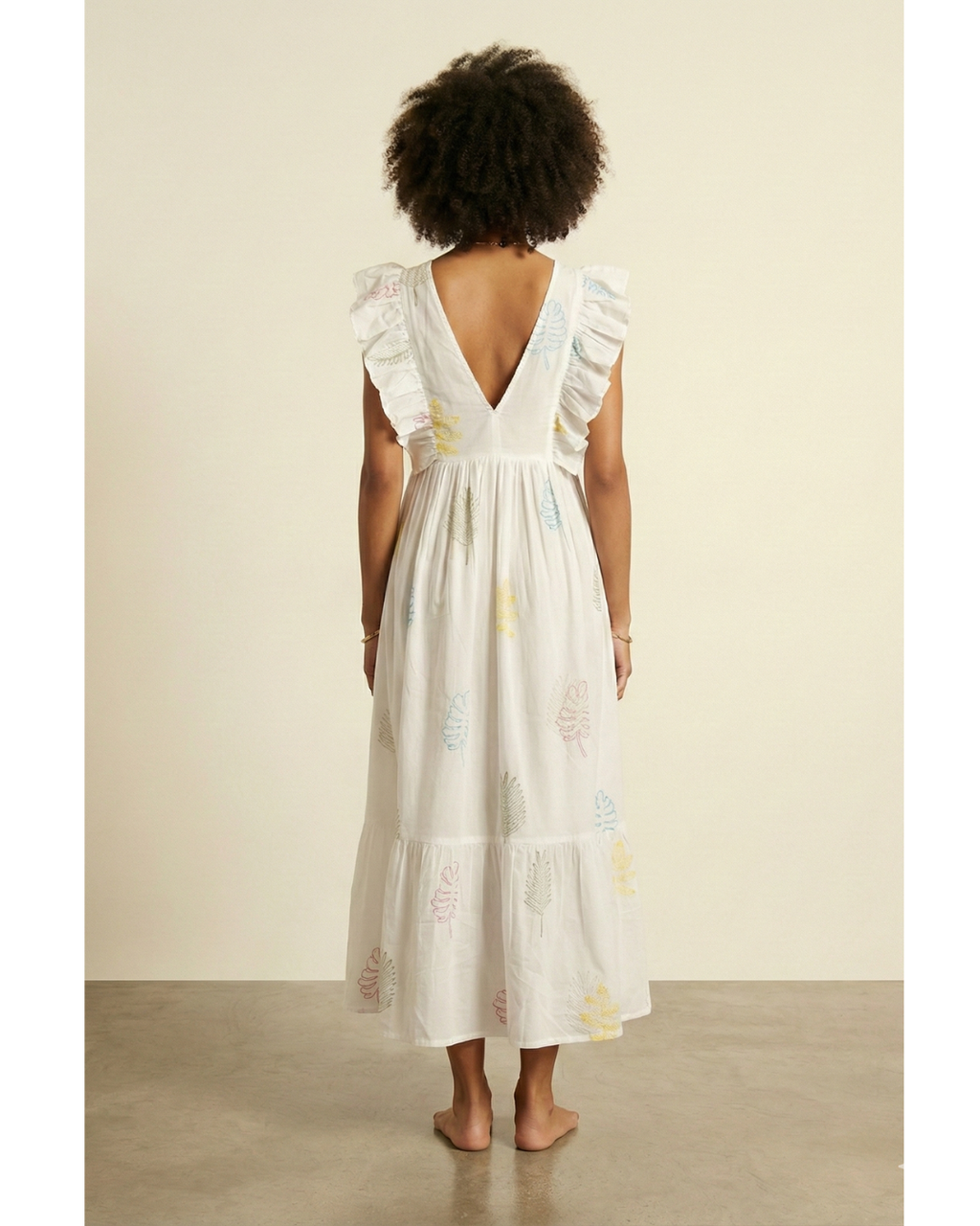 Women hand block printed cotton dress