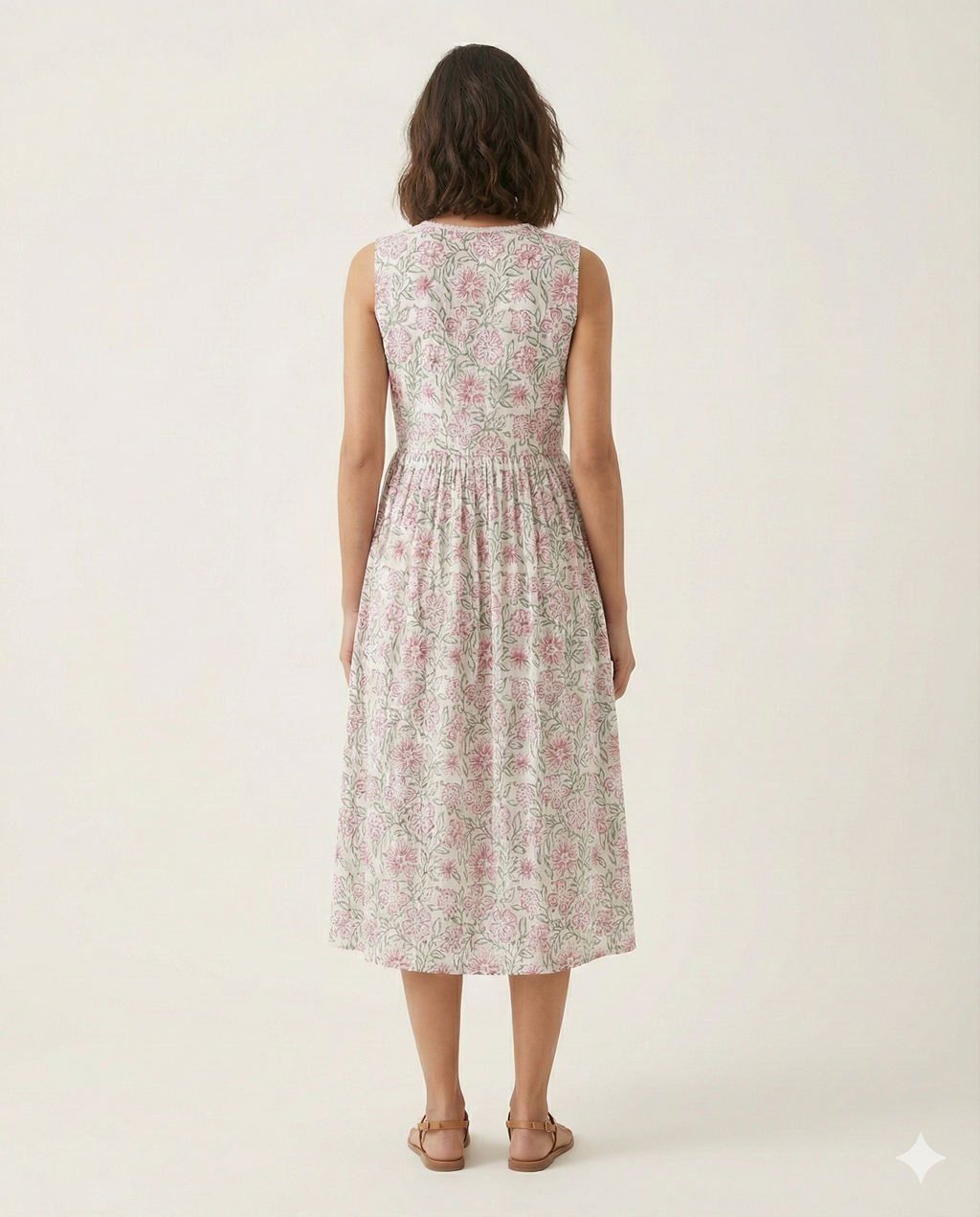 Hand block Printed cotton dress