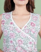 Hand-Block Printed Cotton  Dress