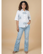 hand-block printed cotton shirt