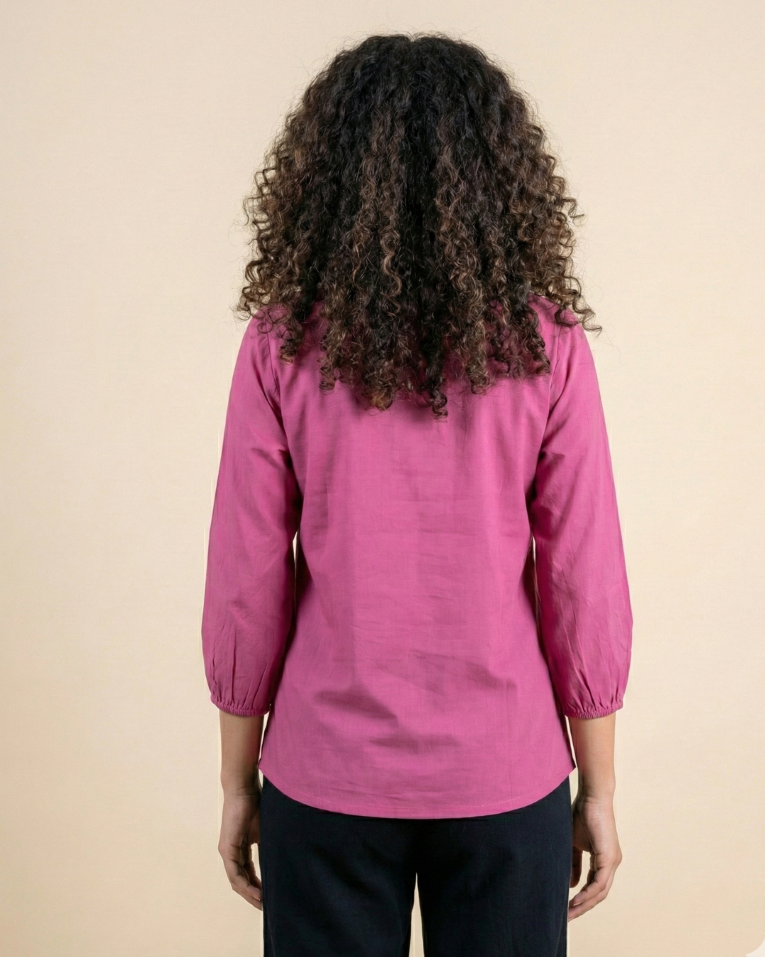 Women hand painted cotton top