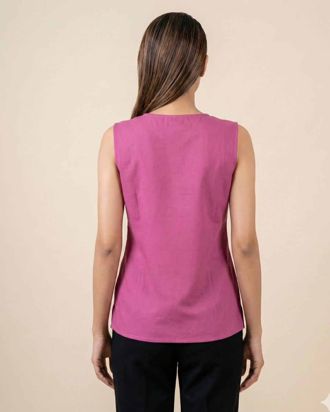 women hand painted cotton top