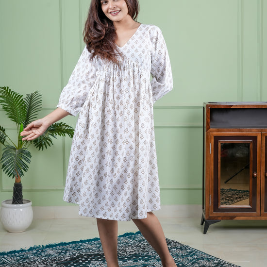Hand Block printed Cotton Dress