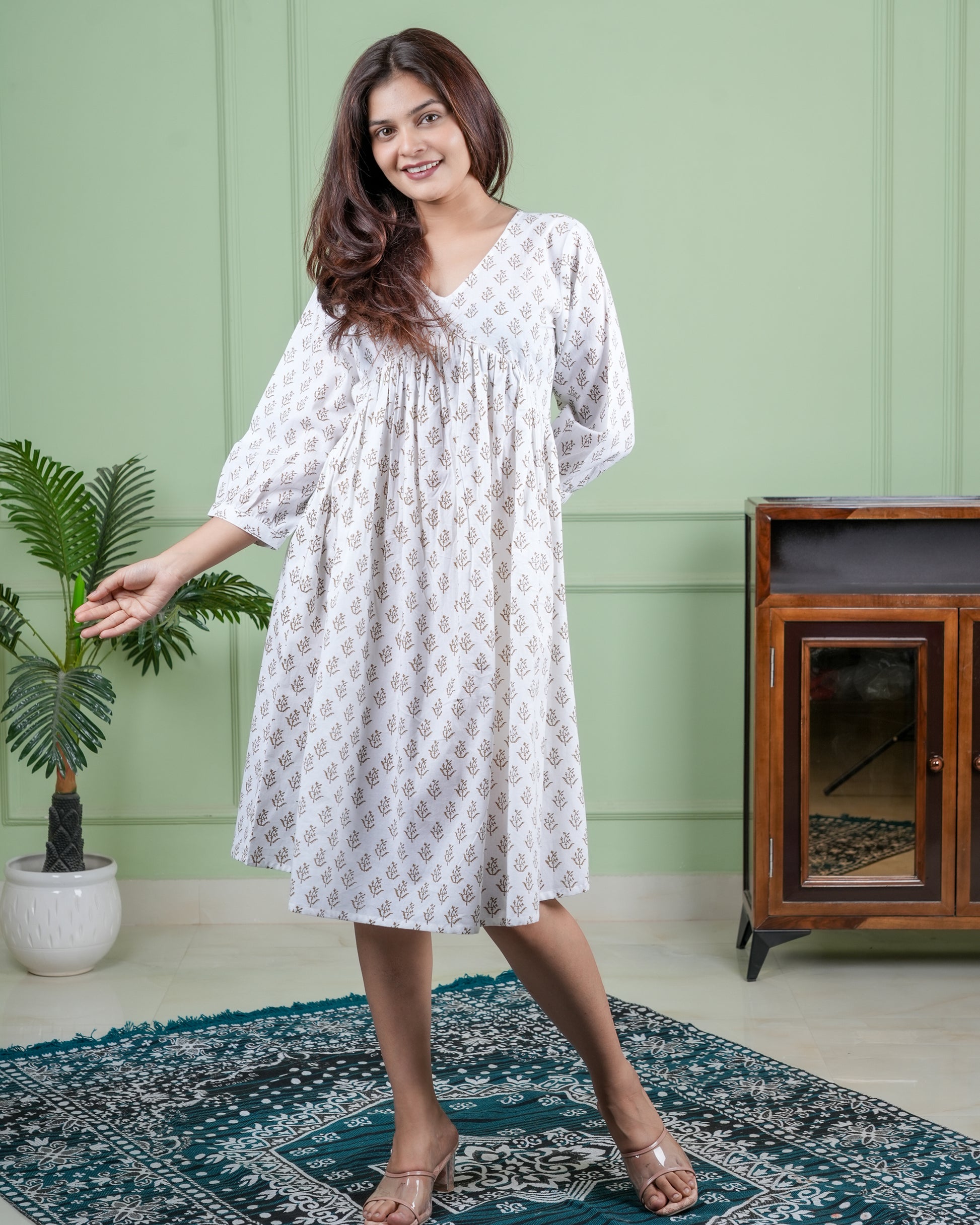 Hand Block printed Cotton Dress