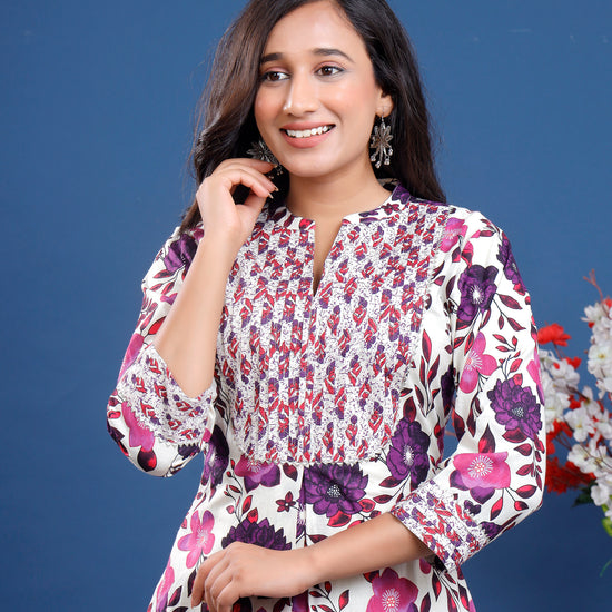 Women Printed Cotton Kurta Set