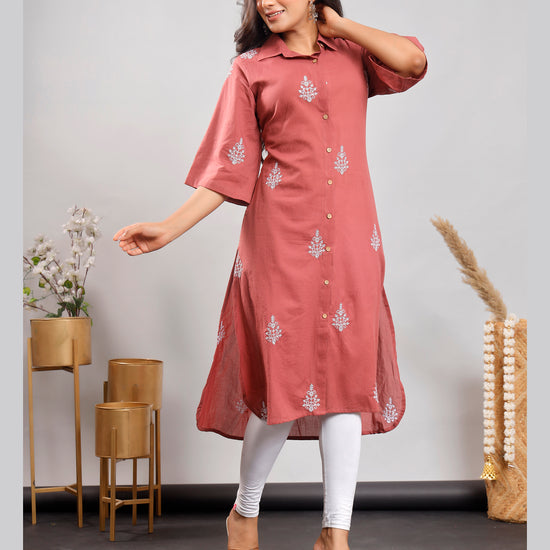 Embroidered  women cotton kurta