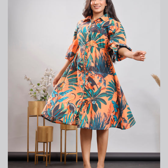 Women Printed cotton dress