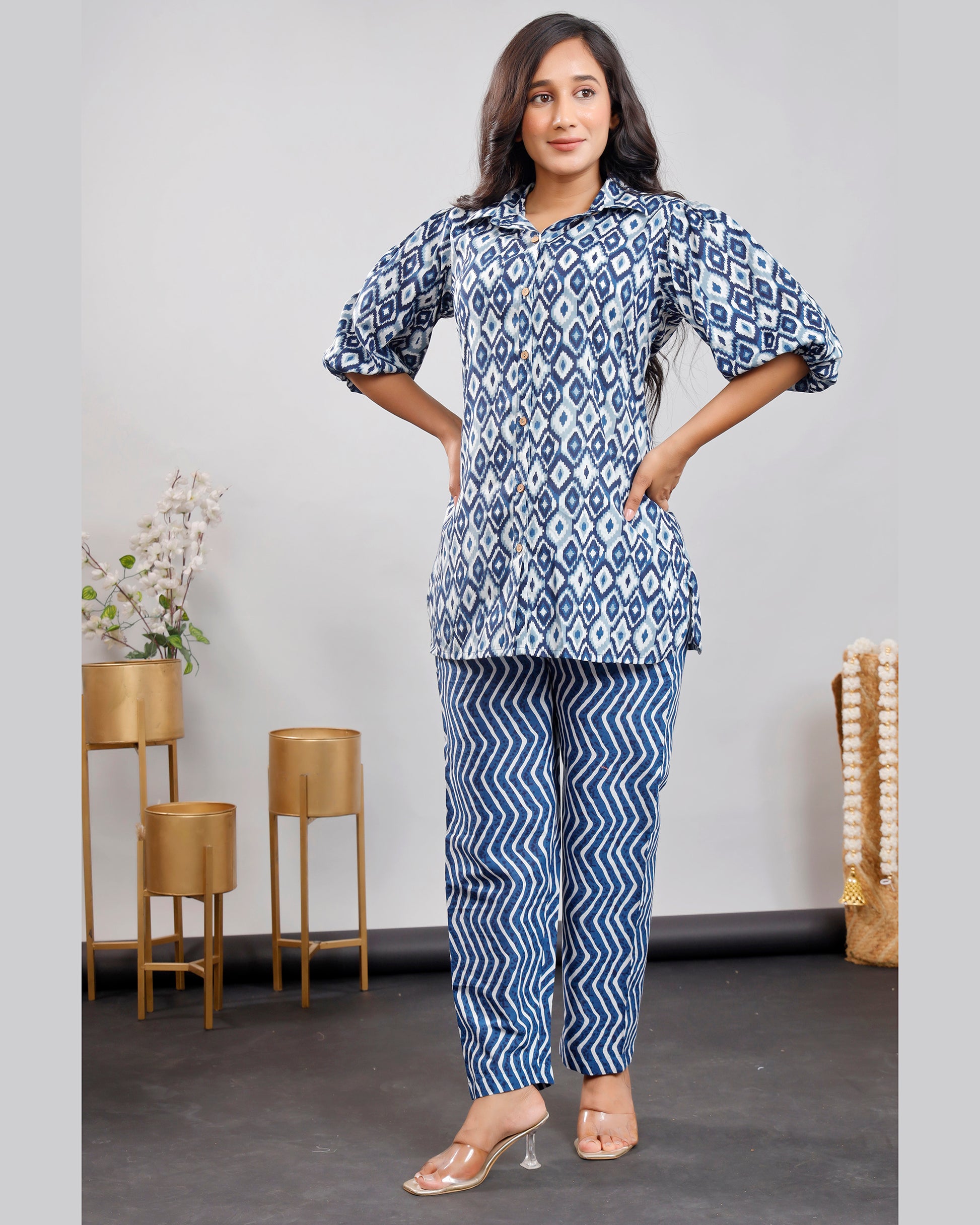 Women Printed Cotton Co-ord set