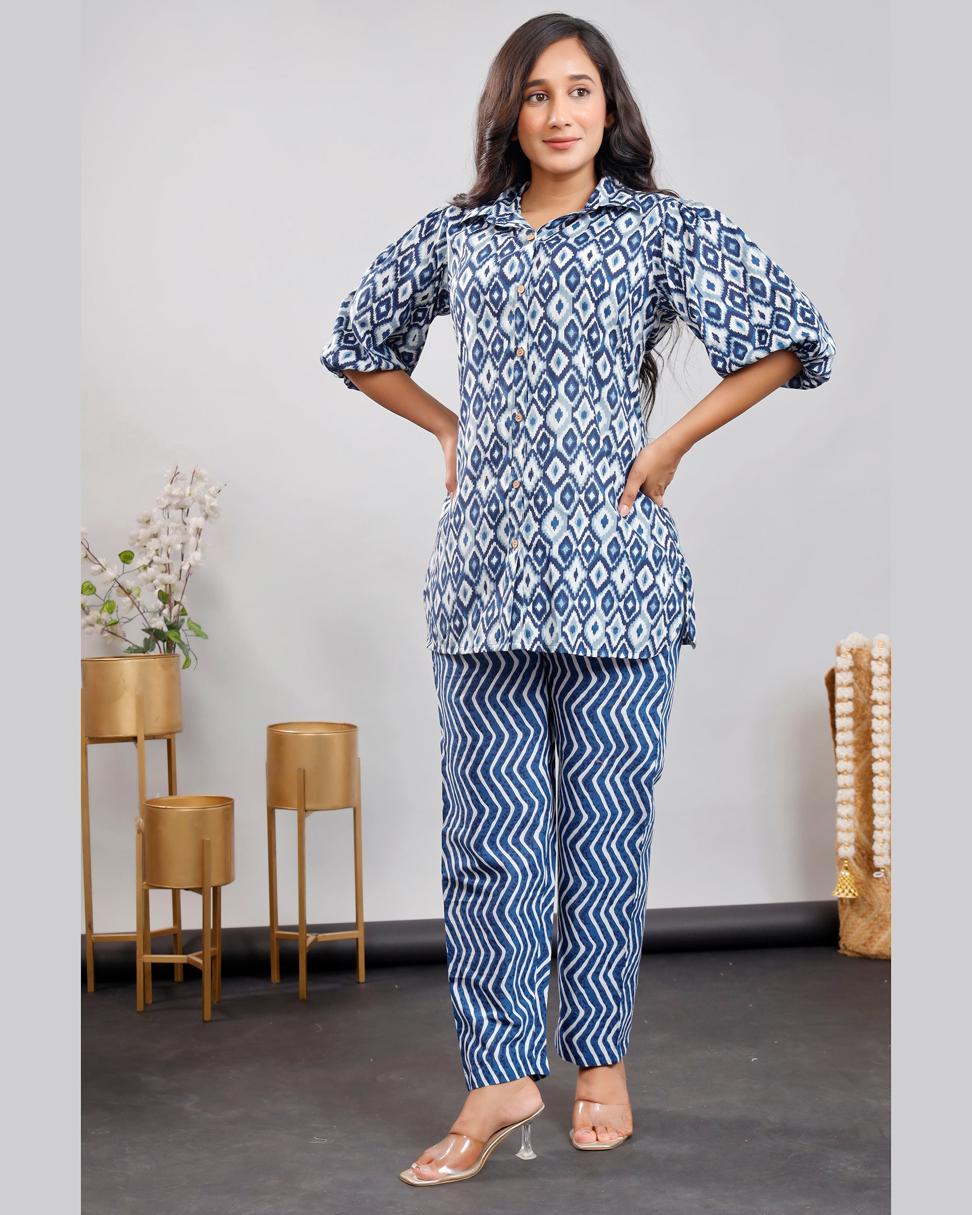 Women Printed Cotton Co-ord set
