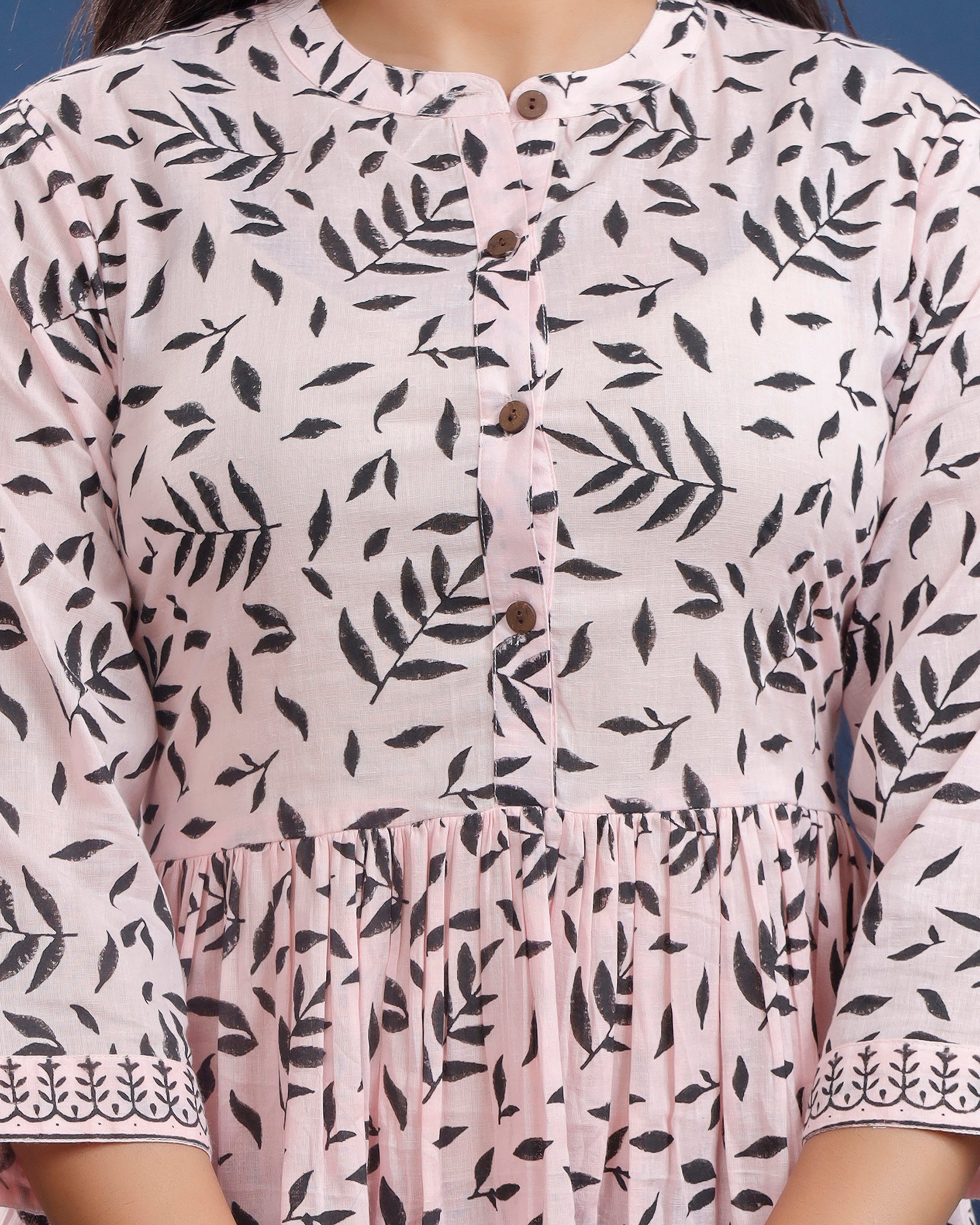 Women Hand-block printed cotton top